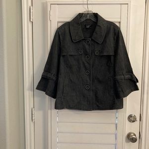 Sandro Gray Jacket for Women Size XL Designer ~ Luxury ~ Bell Sleeves!